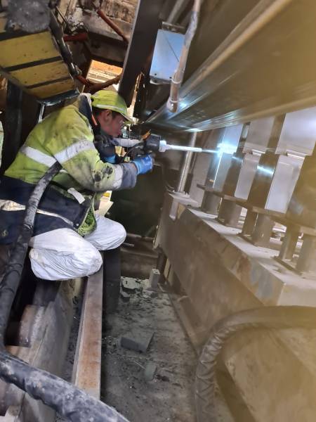 Nettoyage cryogénique de machine industrielle